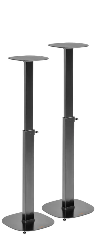 My Wall Height-Adjustable Speaker Stands Set of 2 - HS23L 2 Universal Stands for Speakers (e.g. from JBL, SONOS, Bose or Teufel) Decoupled for Optimal Sound