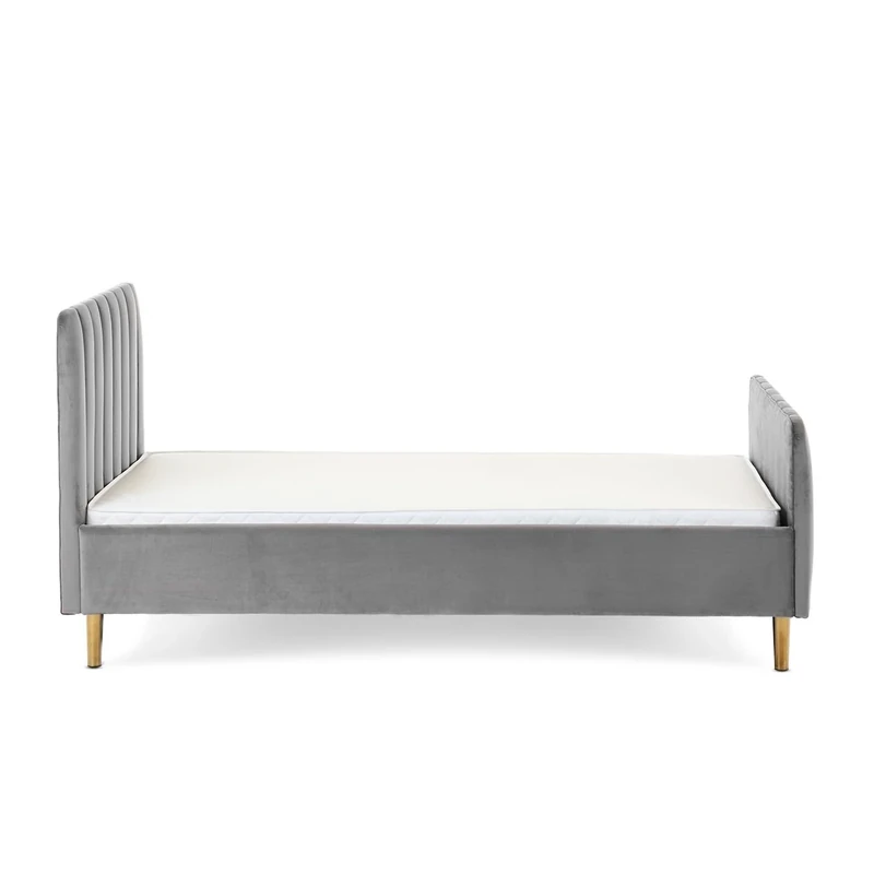 Obaby Gatsby Velvet Single Bed - Grey