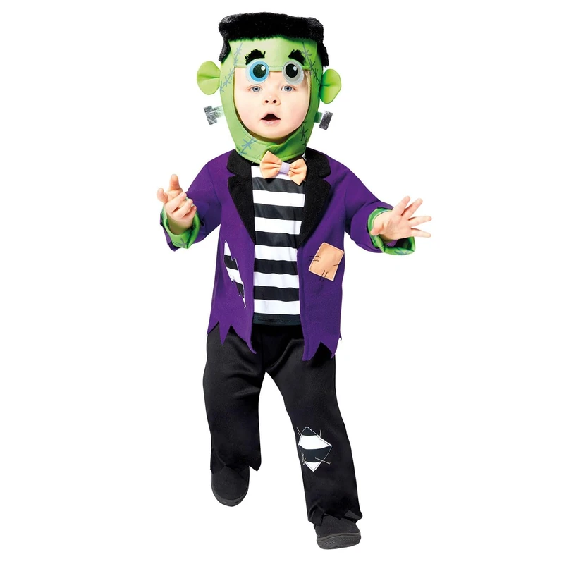 Amscan 9914734 Child Toddler Baby Lil Frankie Fancy Dress Little Frankenstein Costume Halloween (3-6 Months)