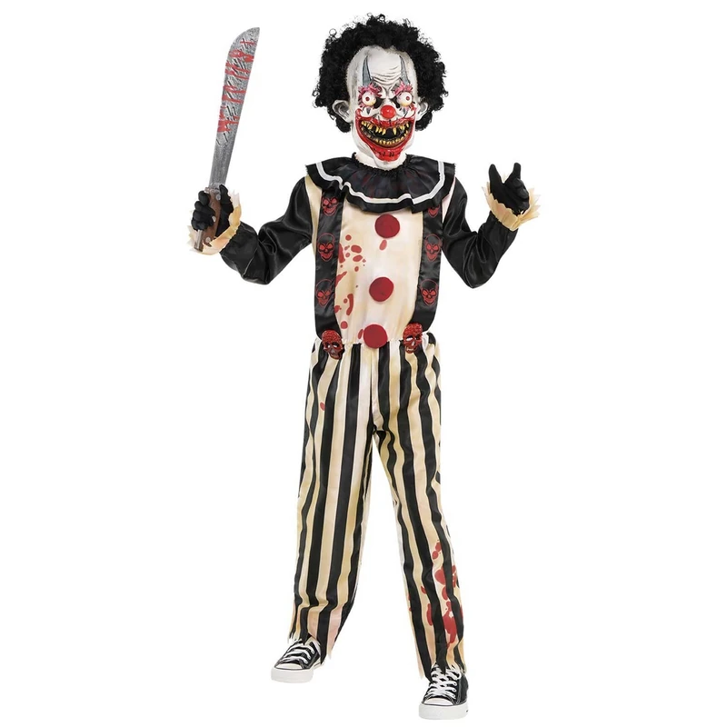 Amscan 9914704 - Kids Halloween Slasher Clown Boys Fancy Dress Costume Age: 10-12 Yrs