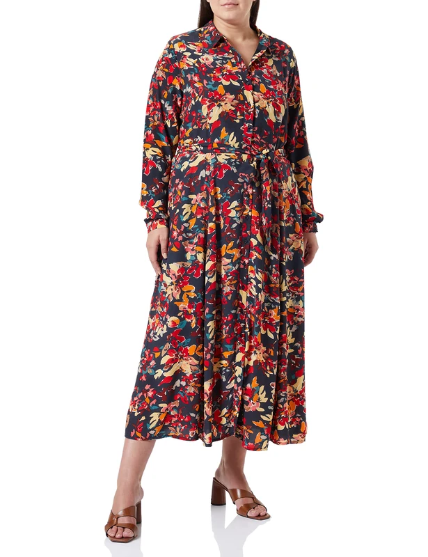 s.Oliver Women's Dress, Blue AOP, 10 - Image 1