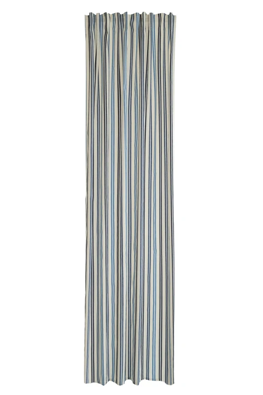 Curtain Blue Striped Country House Curtain Living Room Bedroom Children's Room 140 x 245 cm
