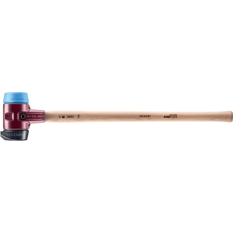 Simplex 3012.281 Sledgehammer, Rubber Composition, with Stand/TPE Soft with Malleable Cast Iron Housing and Hickory Handle Diameter 80 mm - Image 1