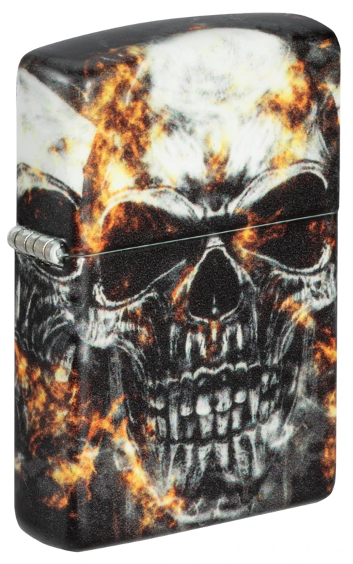 Zippo Windproof Lighter, Smokey Skulls Design – 540°, Colour Image – Refillable, Reusable, Windproof Design – Comes in Gift Box – Made in USA