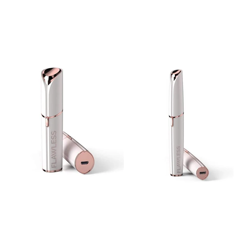 Finishing Touch Flawless Next Generation Facial Hair Remover – Rechargeable, 2 x Replacement Heads Included, White & Next Generation Brows, Eyebrow Hair Trimmer – Rechargeable, White