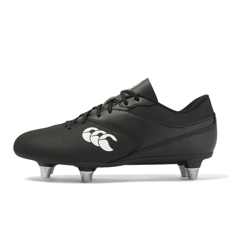 Canterbury Junior Unisex Phoenix Raze Soft Ground Rugby Boots | Strong | Lightweight | Scuff Resistant Soft Ground Rugby Boots, Black/White, 5 - Image 1