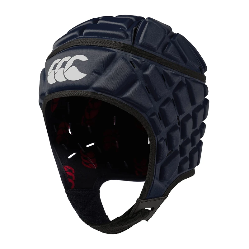 Canterbury CCC Rugby Raze Headguard, Scrum Cap, Full Coverage, Soft-Edged Chin Strap, Designed Holes Aid Ventilation, Foam Padding,Navy,S