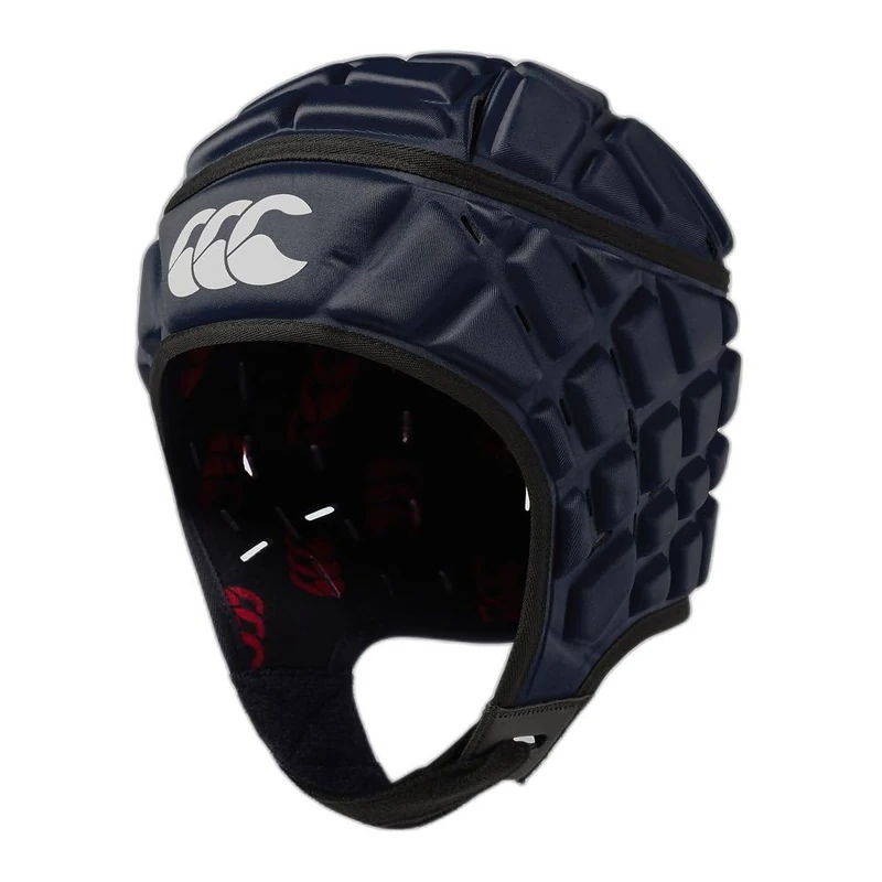 Canterbury CCC Rugby Raze Headguard, Scrum Cap, Full Coverage, Soft-Edged Chin Strap, Designed Holes Aid Ventilation, Foam Padding,Navy,XL - Image 1