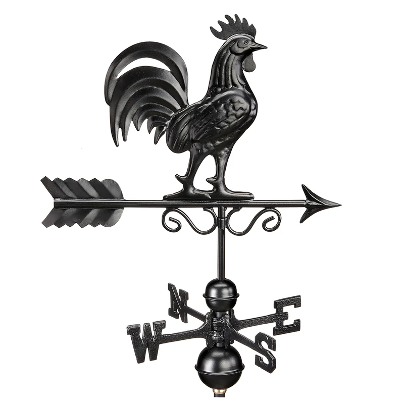Good Directions Bantam Rooster Weathervane 1975K - Black Finish by