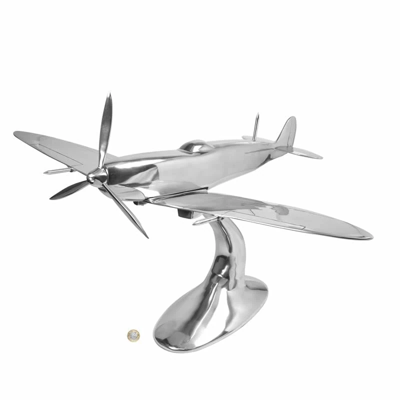 Nauticalia Aluminium Spitfire Sculpture, 80cm