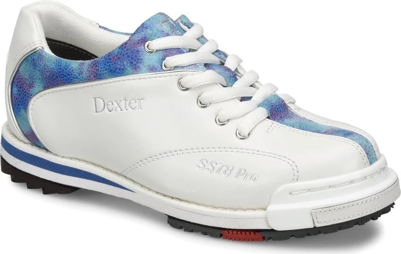 Dexter Womens SST 8 Pro White/Blue/Tie Dye Bowling Shoes