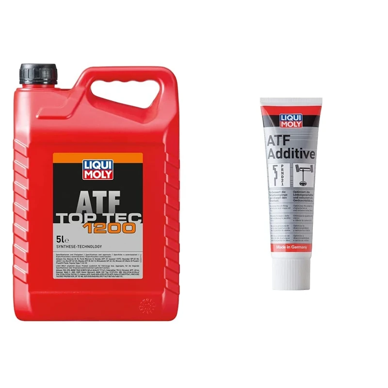 Liqui Moly Top Tec 1200 ATF automatic transmission fluid & 5135 P000019 ATF additives, 250ml