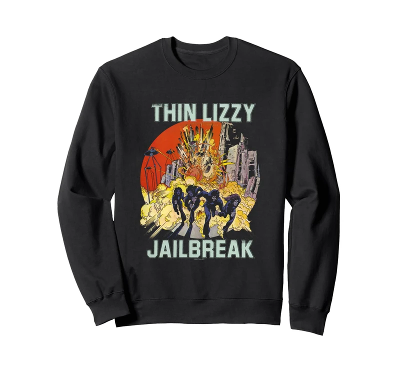 Thin Lizzy Jailbreak Explosion Black Sweatshirt