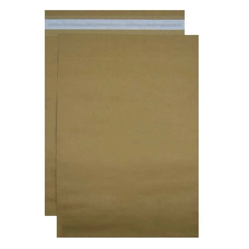 Kraft Paper Mailing Bags Opaque Self Seal Easy Peel and Seal Large Brown Envelopes Various Sizes (50 420 x 500 x 100 mm)