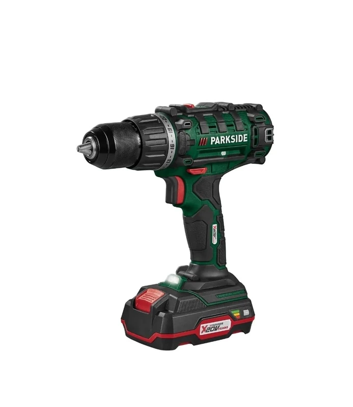 Park Side Parkside Parkside Cordless Drill Driver PABS 20-Li E6 with 20V Battery and Charger - Image 1