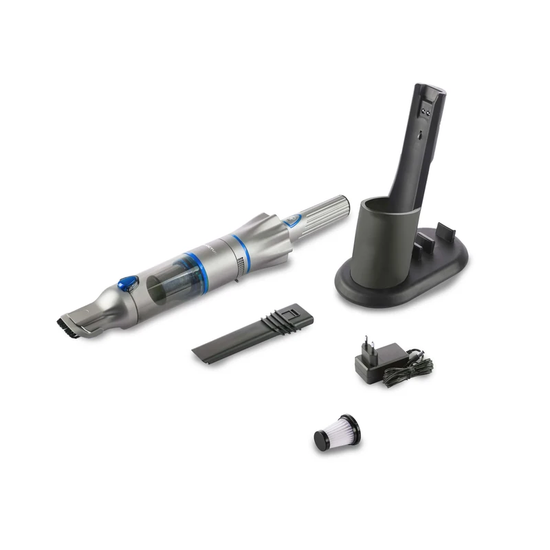 INVICTUS One 2.0 Anthrazit-Blau, Set 9-t Akku-Staubsauger
