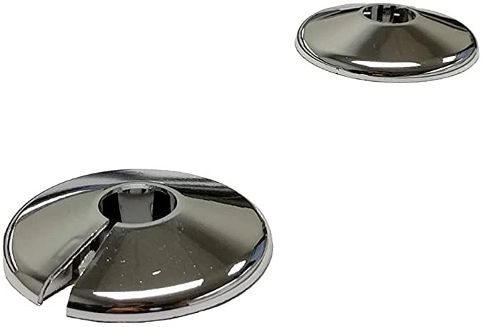 E2trade Chrome 15mm Radiator Pipe Hole Collars Cover Radsnaps (Pack of 2 Collar)