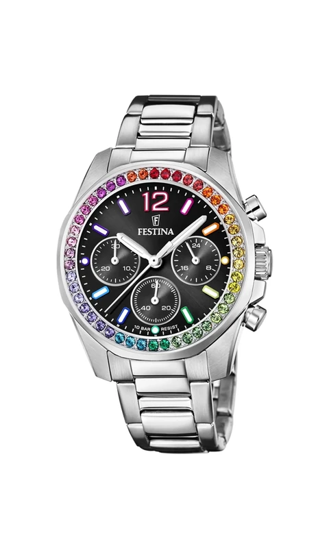 Festina Analog F20606, Black/White, Bracelet
