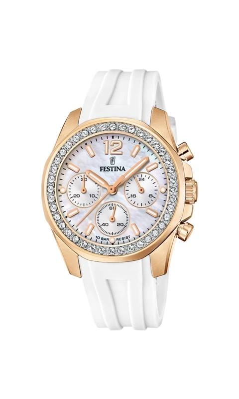Festina Analog F20611/1, White, Strip