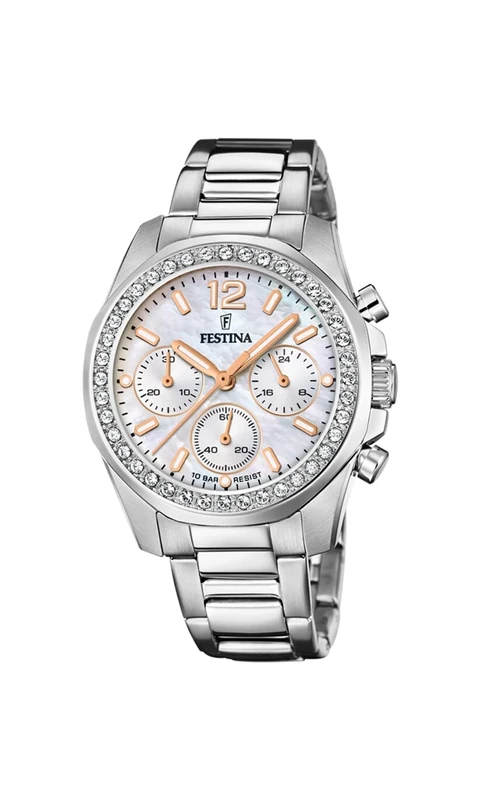 Festina 32024895 Women's Analogue Quartz Watch, Silver, One Size, Bracelet