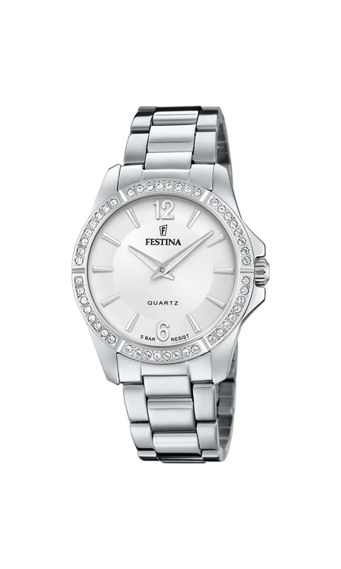 Festina 32020955 Women's Analogue Quartz Watch, Silver, One Size, Bracelet