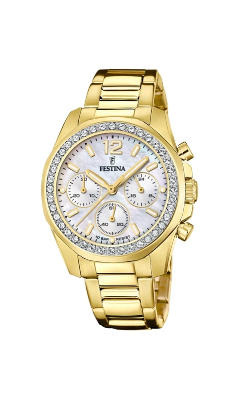 Festina Analog F20609/1, Gold, Bracelet