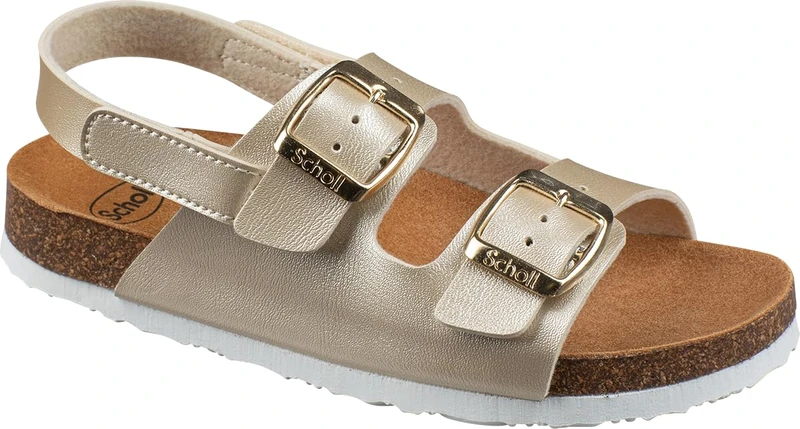 Scholl Turtle, Sandali con cinturino, Bambina, Bambino - Kids, Platino, 27