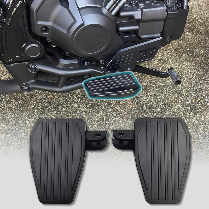 Midimttop Motorcycle Wide Foot Controls Folding Foot Pegs Rest Pedal Pad Footpegs fit for Ho&nda Rebel 1100 CMX 1100 2021 2022 2023 2024 2025 CM1100 footrest Parts Accessories (Black)