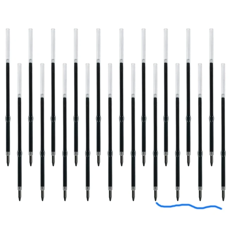 Oddmoal Ballpoint Pen with Stylus Tip, Soft Touch Click Stylus Pen, 2 in 1 Retractable Metal Stylus Pens for Touch Screen (Blue Refills - 20 pcs)…