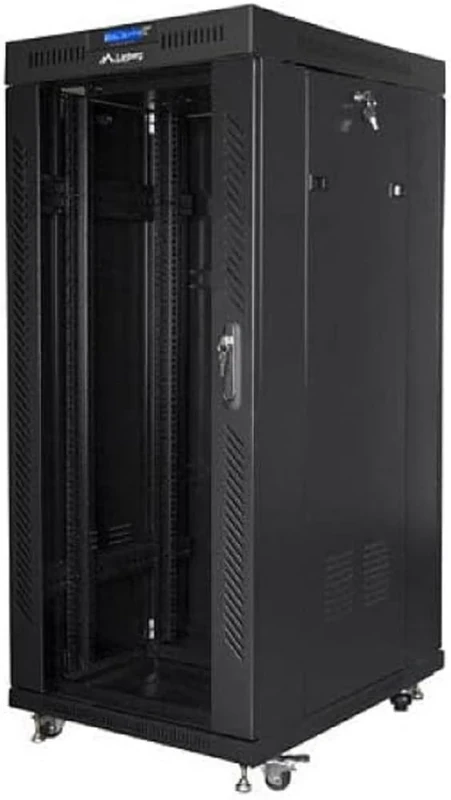 lanberg Rack 19" 37U 800 x 1000 Flat Pack Black Glass Door with LCD