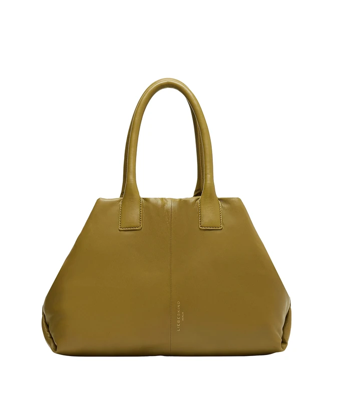 Liebeskind Berlin Women's Chelsea Shopper M - Leather Shopper - Large Compartments, Matcha, Medium