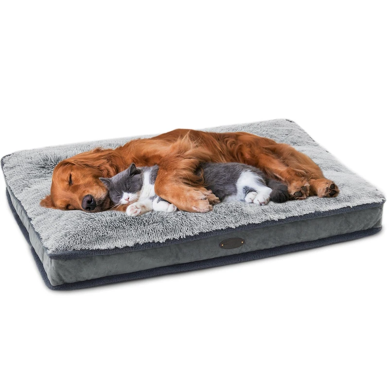 DEBANG HOME Waterproof Calming Dog Bed - Comfy Durable Pet Beds for Large, Medium & Small Dogs with Removable Washable Cover