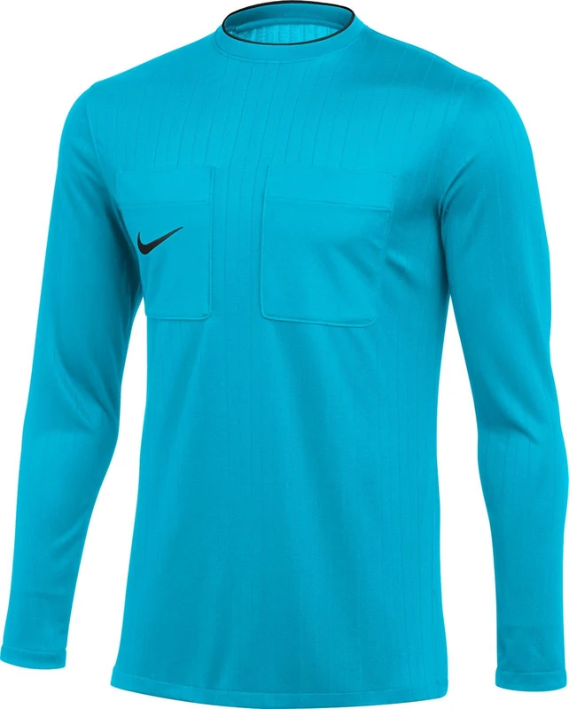 NIKE DH8027-447 M NK DF REF II JSY LS T-Shirt Men's Chlorine Blue/Black Size S