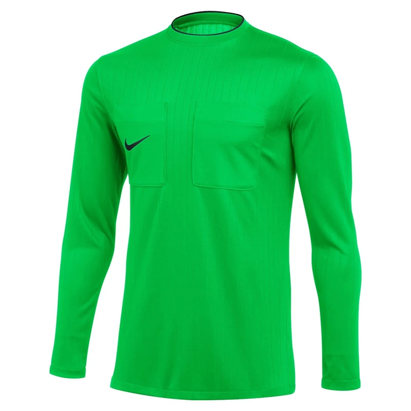 NIKE DH8027-329 M NK DF REF II JSY LS T-Shirt Men's Green Spark/Black Size XS