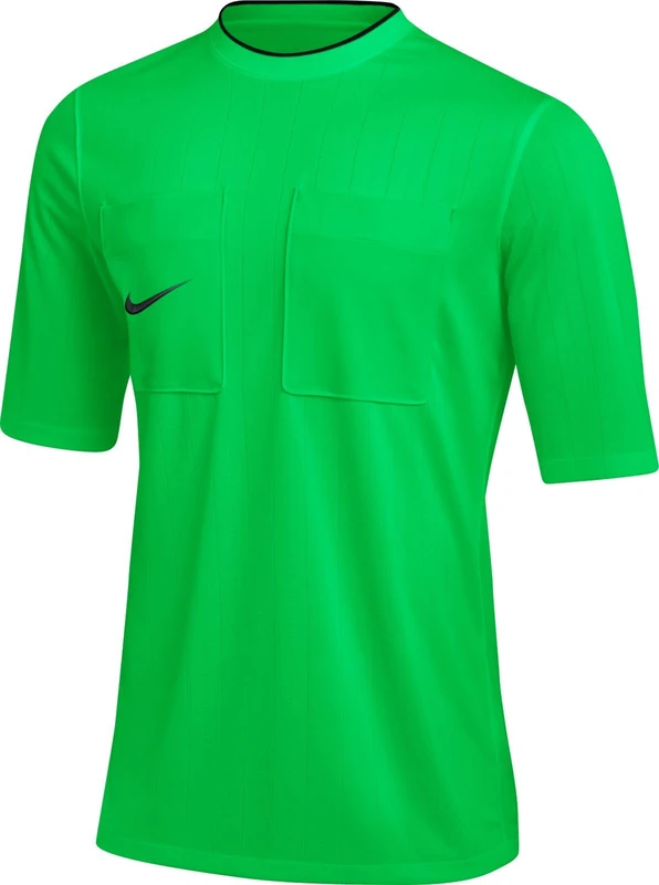 NIKE DH8024-329 M NK DF REF II JSY SS 22 T-Shirt Men's Green Spark/Black Size XS