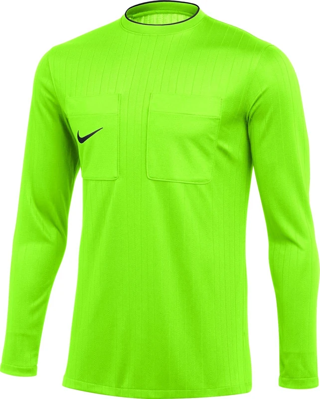 NIKE DH8027-702 M NK DF REF II JSY LS T-Shirt Men's Volt/Black Size XL