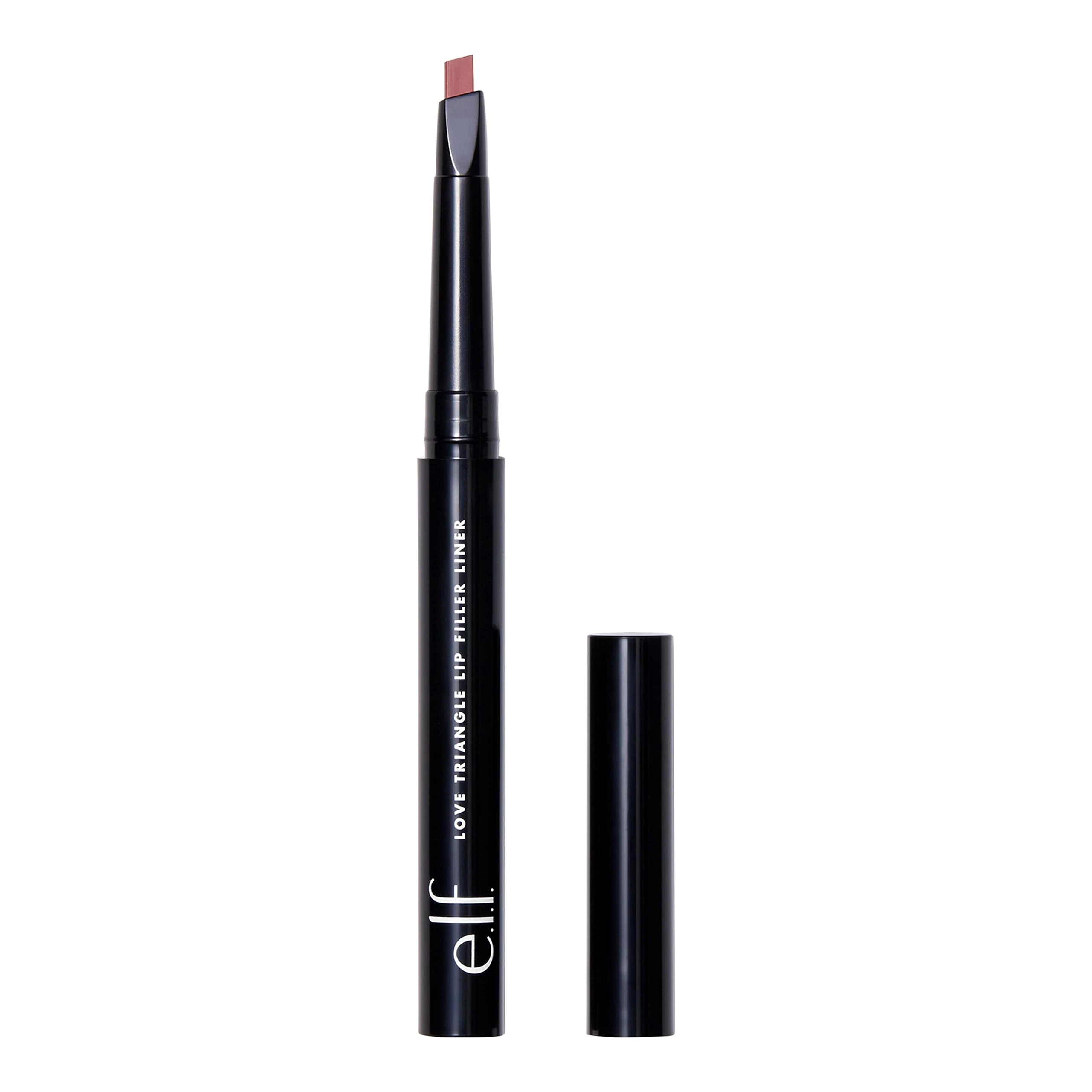 e.l.f. Love Triangle Lip Filler Liner, 2-in-1 Lip Liner Pencil For Sculpting & Filling, Long-Lasting Intense Colour, Soft Pink