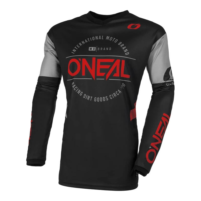 O'Neal Men's Element Brand Jersey Shirt, Black/Red, Small