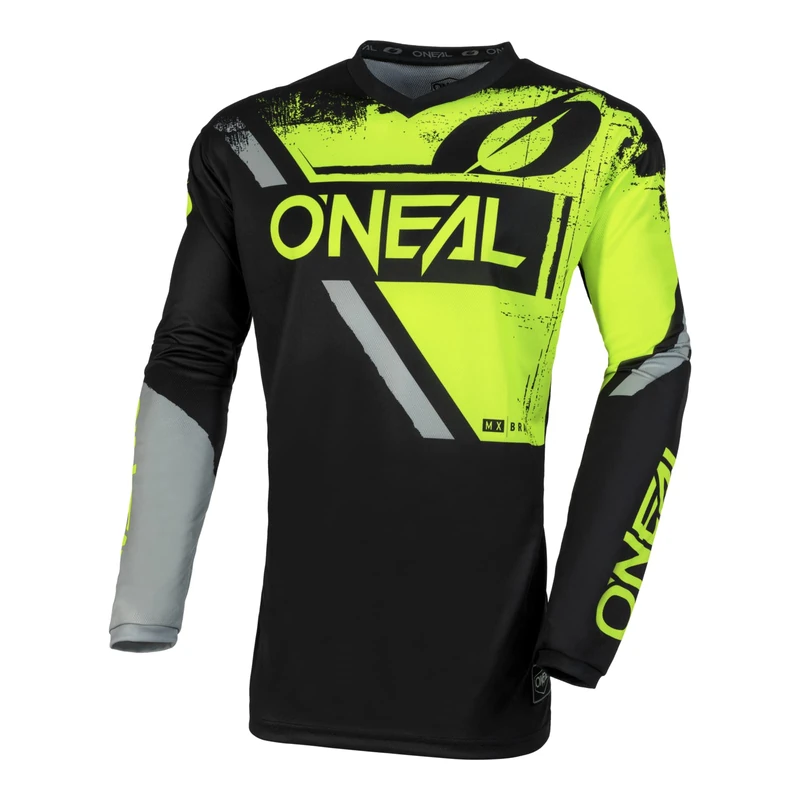 O'NEAL Element Motocross Jerseys, Black/Neon Yellow, M