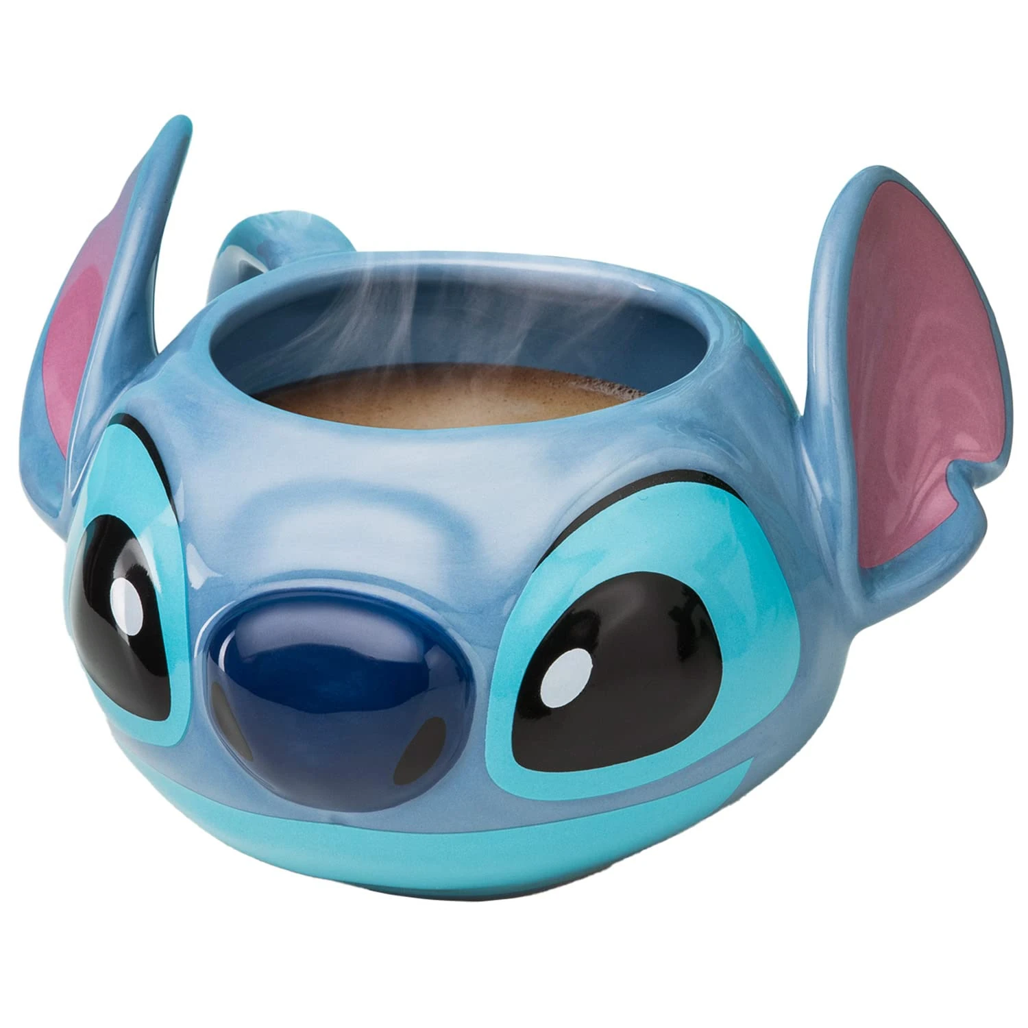 Paladone | Disney's Stitch Shaped Ceramic Coffee Mug | Officially Licensed Disney Lilo & Stitch Merchandise | Collectors Item | Novelty Gifts | Drinkware, Blue
