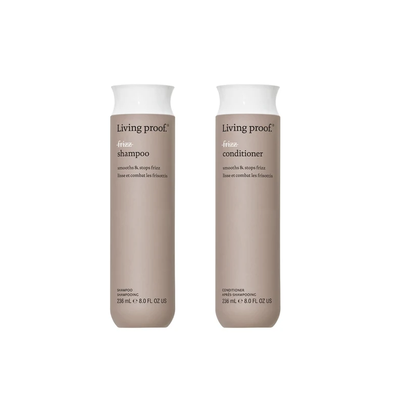 Living Proof No Frizz Shampoo and Conditioner Duo Set, Eliminates Frizz - Shampoo and Conditioner - Sulfate, Paraben and Silicone Free Haircare