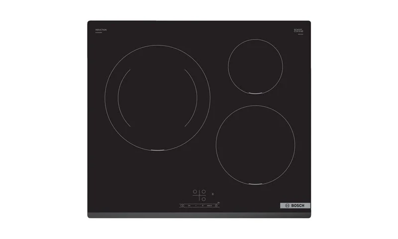 Bosch PUJ631BB5E TouchSelect Induction Hob 60 cm 3 Zones 28 cm Black