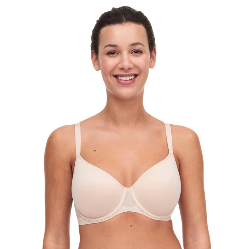 Chantelle Women's Pure Light 3/4 Spacer Bra, Nude Blush, 34F - Image 1