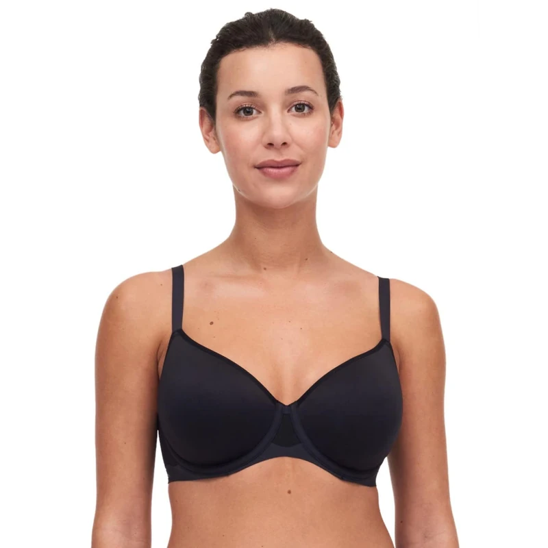 Chantelle Women's Pure Light 3/4 Spacer Bra, Opaque, Black, 38D