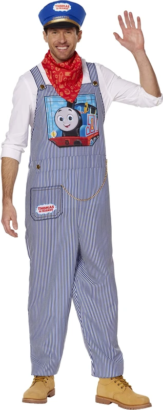 InSpirit Designs Mens Adult Thomas & Friends Conductor Costume, Multicolored, Multicolored, XL