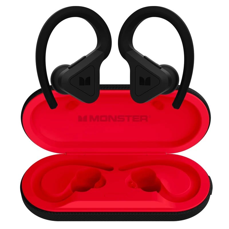 Monster - DNA Fit - Wireless Headphones with Bow - In-ear Bluetooth Earbuds - Noise Cancelling - Water Resistant - Ergonomic - Black