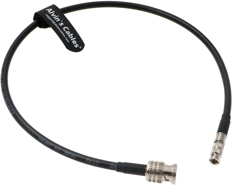 Alvin's Cables 12G HD SDI Coaxial Cable Micro-BNC Male High-Density BNC to BNC Male for Blackmagic Video Assist 75 Ohm