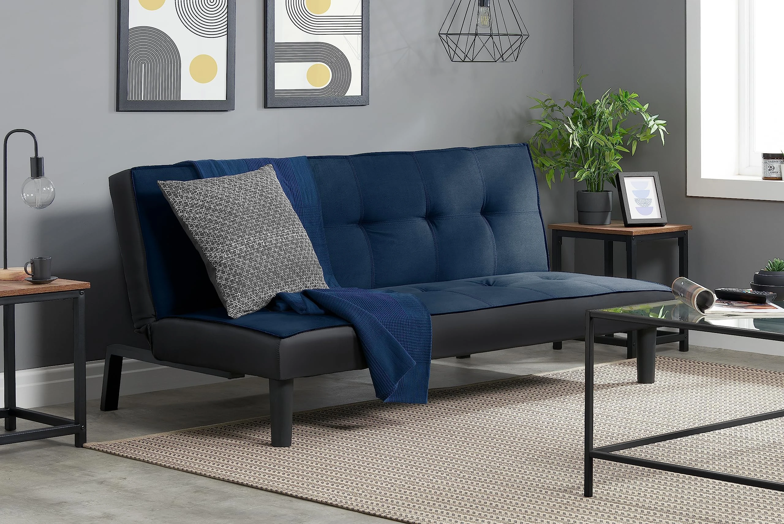 Birlea Aurora Sofa Bed, Midnight Blue