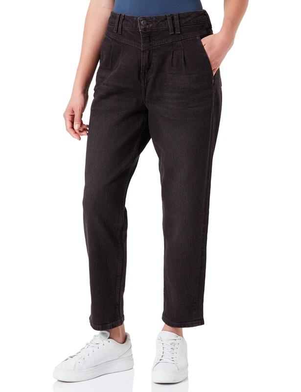 MUSTANG Women's Moms Jeans, Decadent Chocolate 3242, 24W x 32L - Image 1