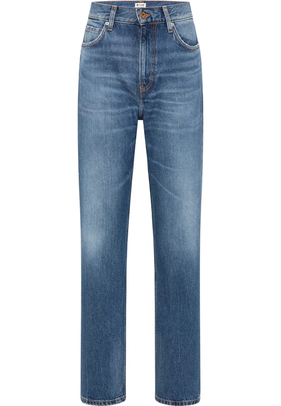 MUSTANG Women's Kelly Straight Jeans, Medium Blue 582, 28W x 34L